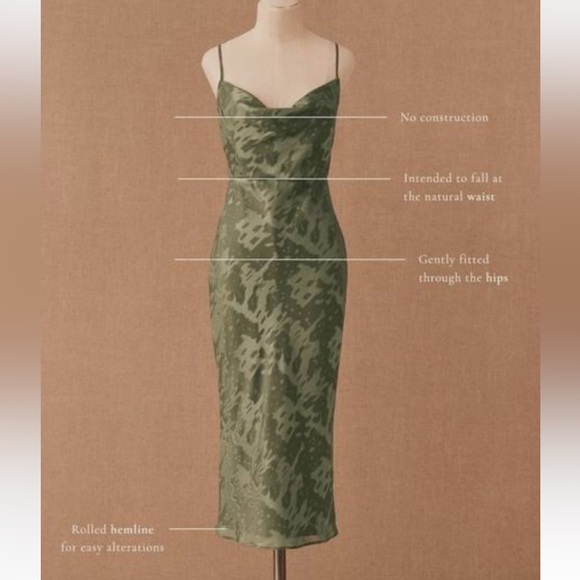 Anthropologie Kinsey Midi Dress in color SEDONA, size 8 - Picture 4 of 4